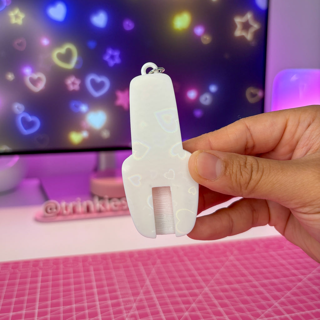 Glitter Nail Polish Can Opener Keychain