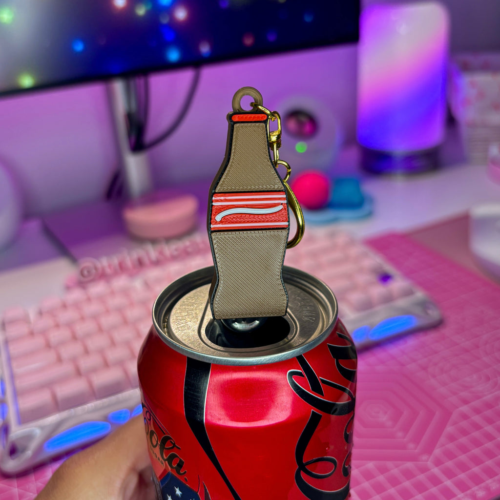 Retro-Futuristic Soda Can Opener Keychain (Classic)