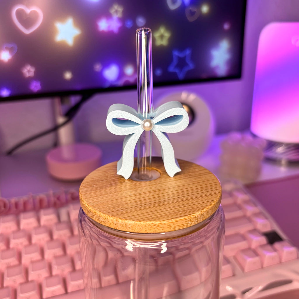 Bow Straw Topper STL File | 3D Print Digital Download