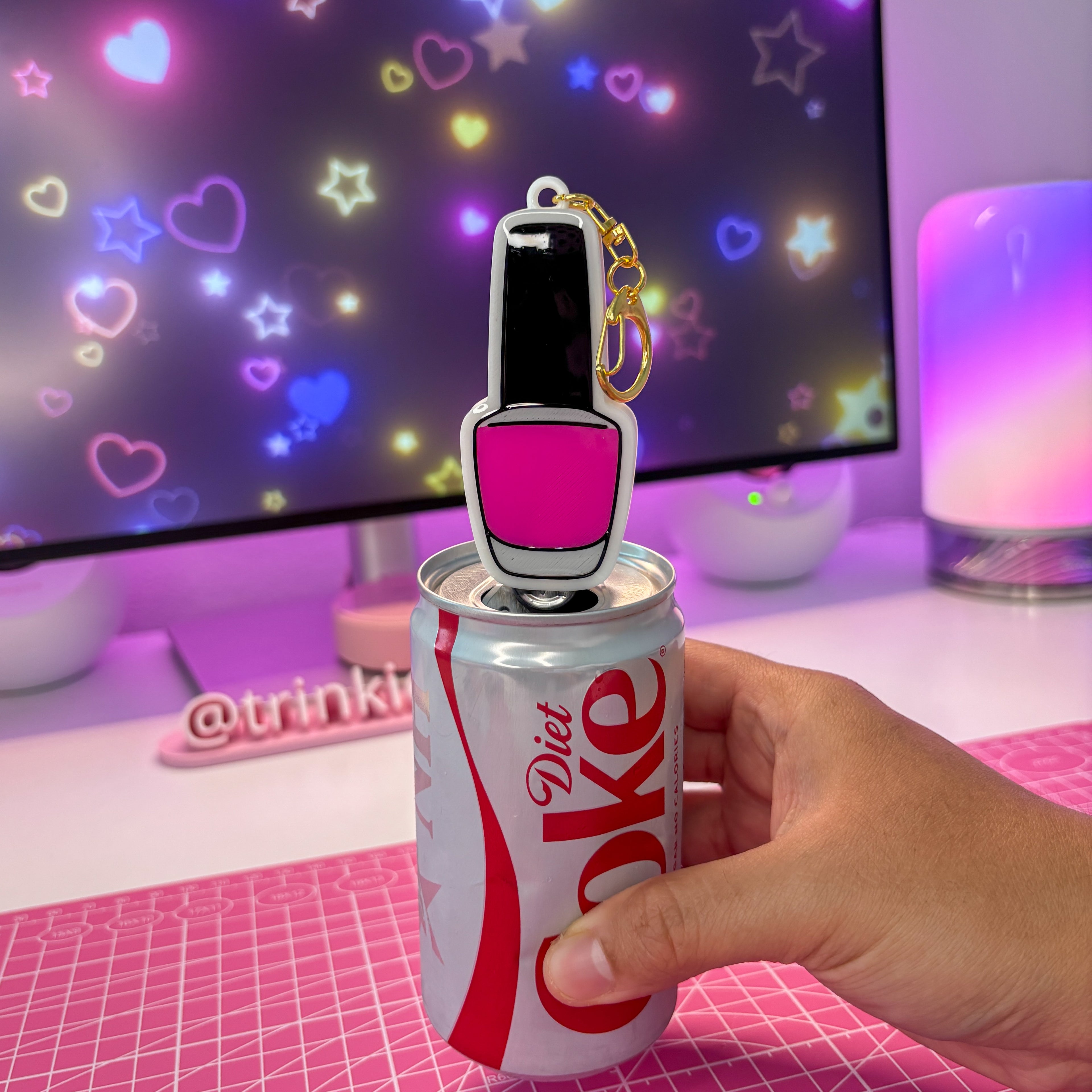 Nail Polish Can Opener Keychain