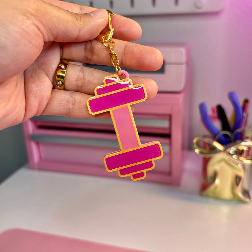 NFC Gym Dumbbell Keychain
