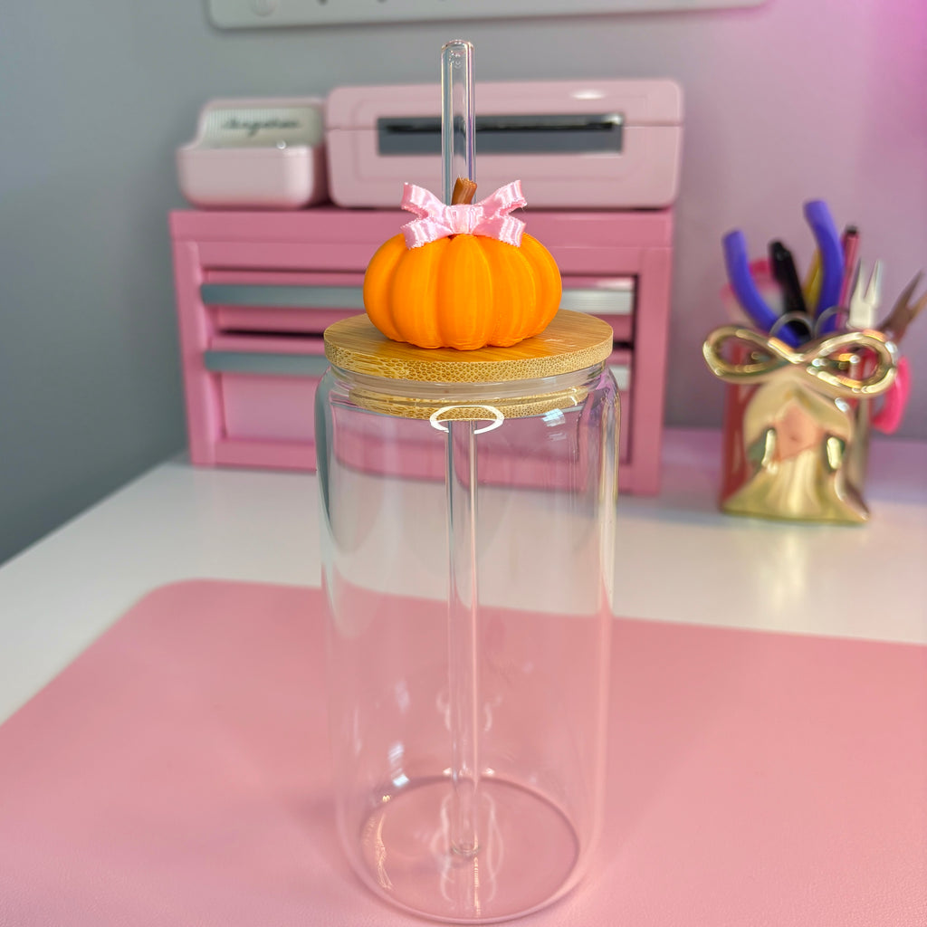 Bow Pumpkin Straw Topper