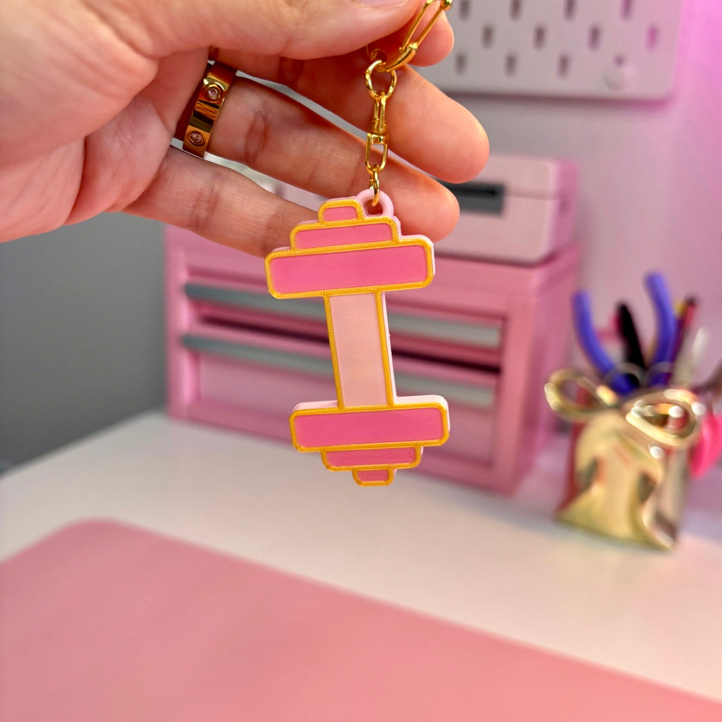 NFC Gym Dumbbell Keychain