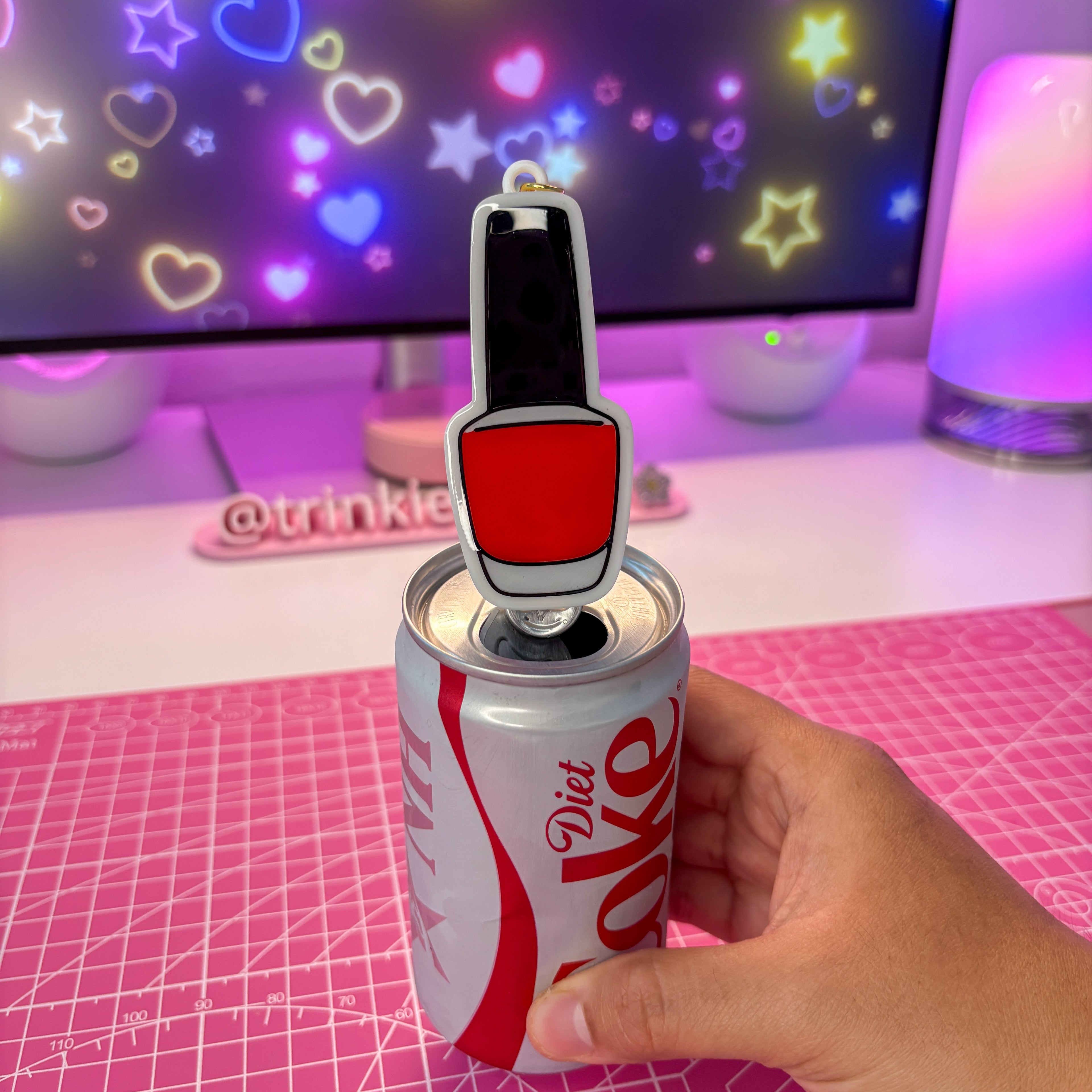 Nail Polish Can Opener Keychain