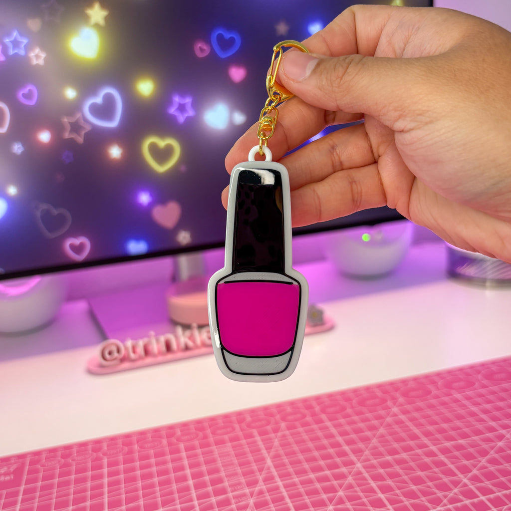 NFC Nail Polish Can Opener Keychain