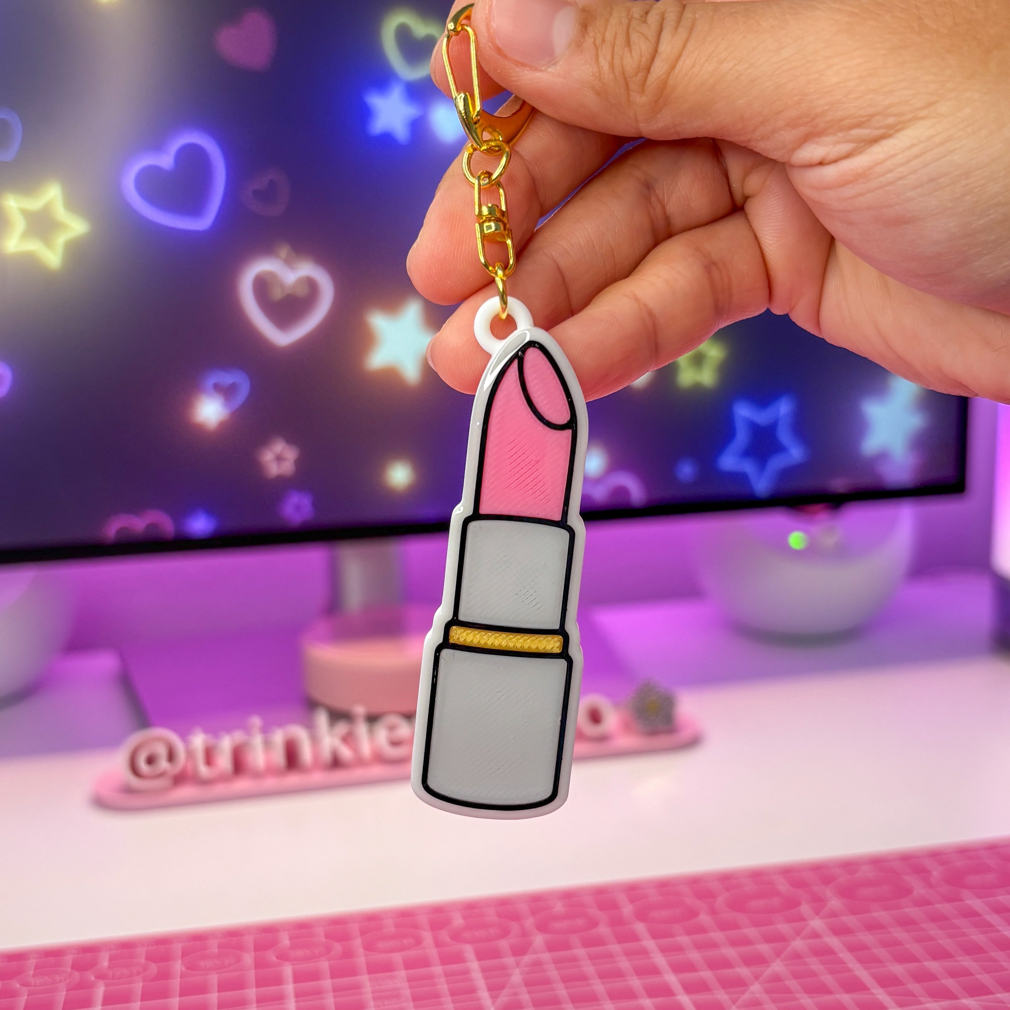 NFC Lipstick Keychain