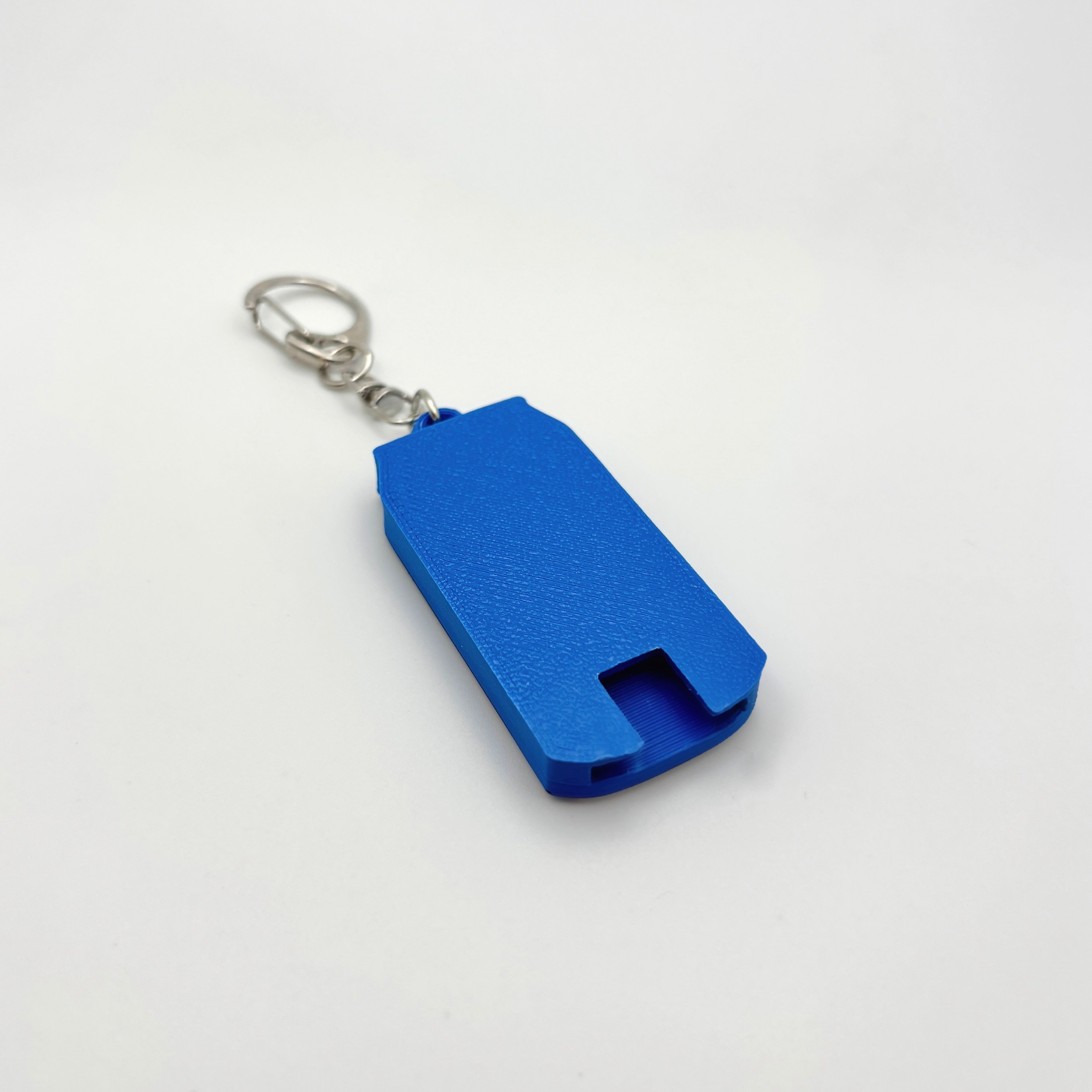 Blue Mini Soda Can Tab Opener Keychain STL File | 3D Print Digital Download