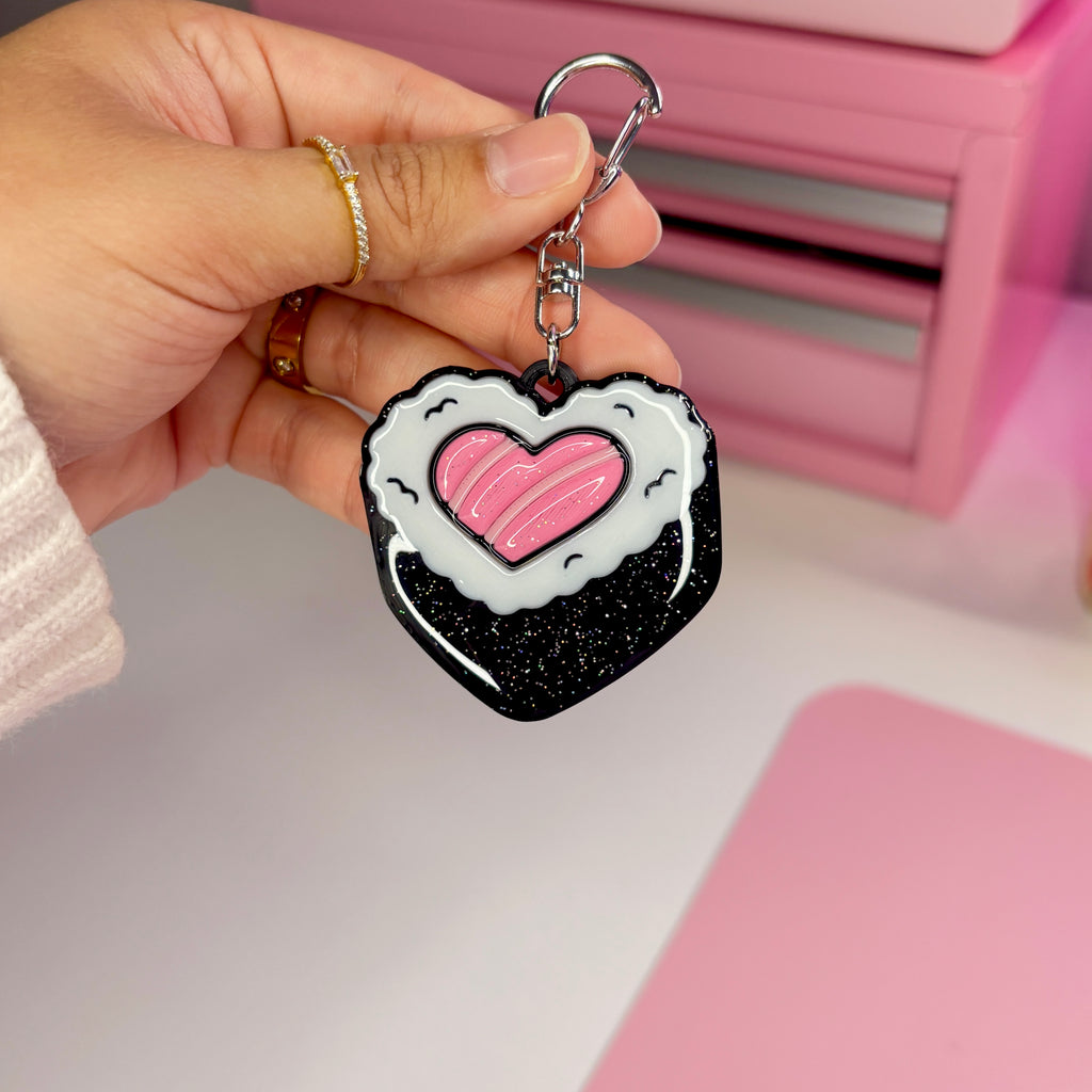NFC Heart Sushi Keychain