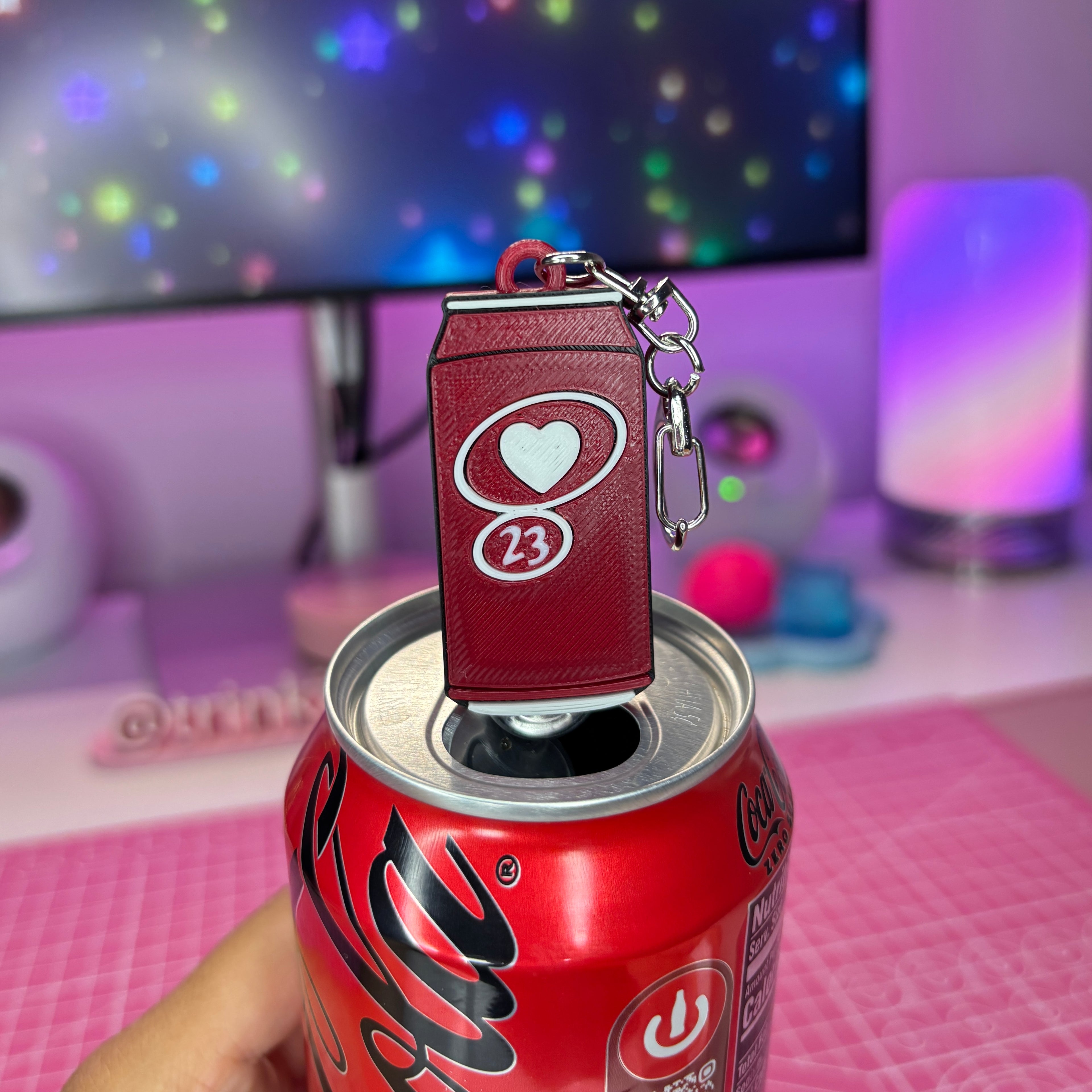 Pepper Mini Soda Can Opener Keychain