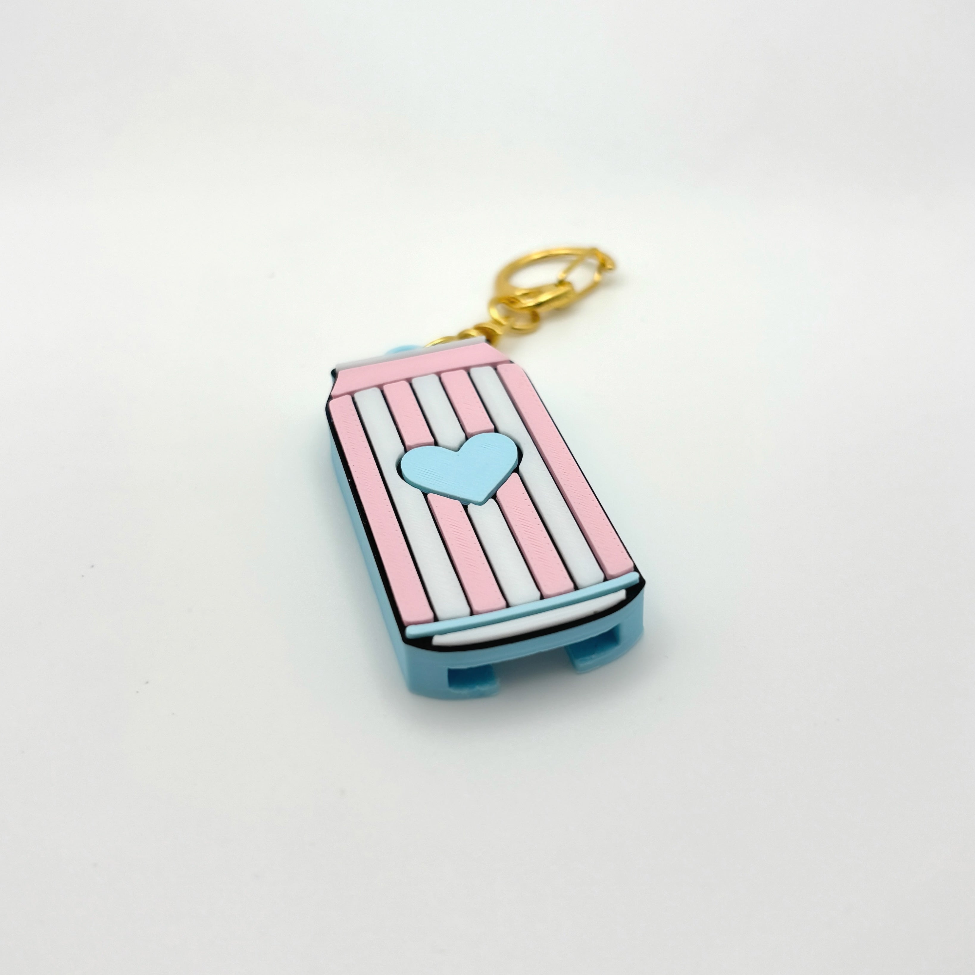 Cotton Candy Mini Energy Drink Can Tab Opener Keychain