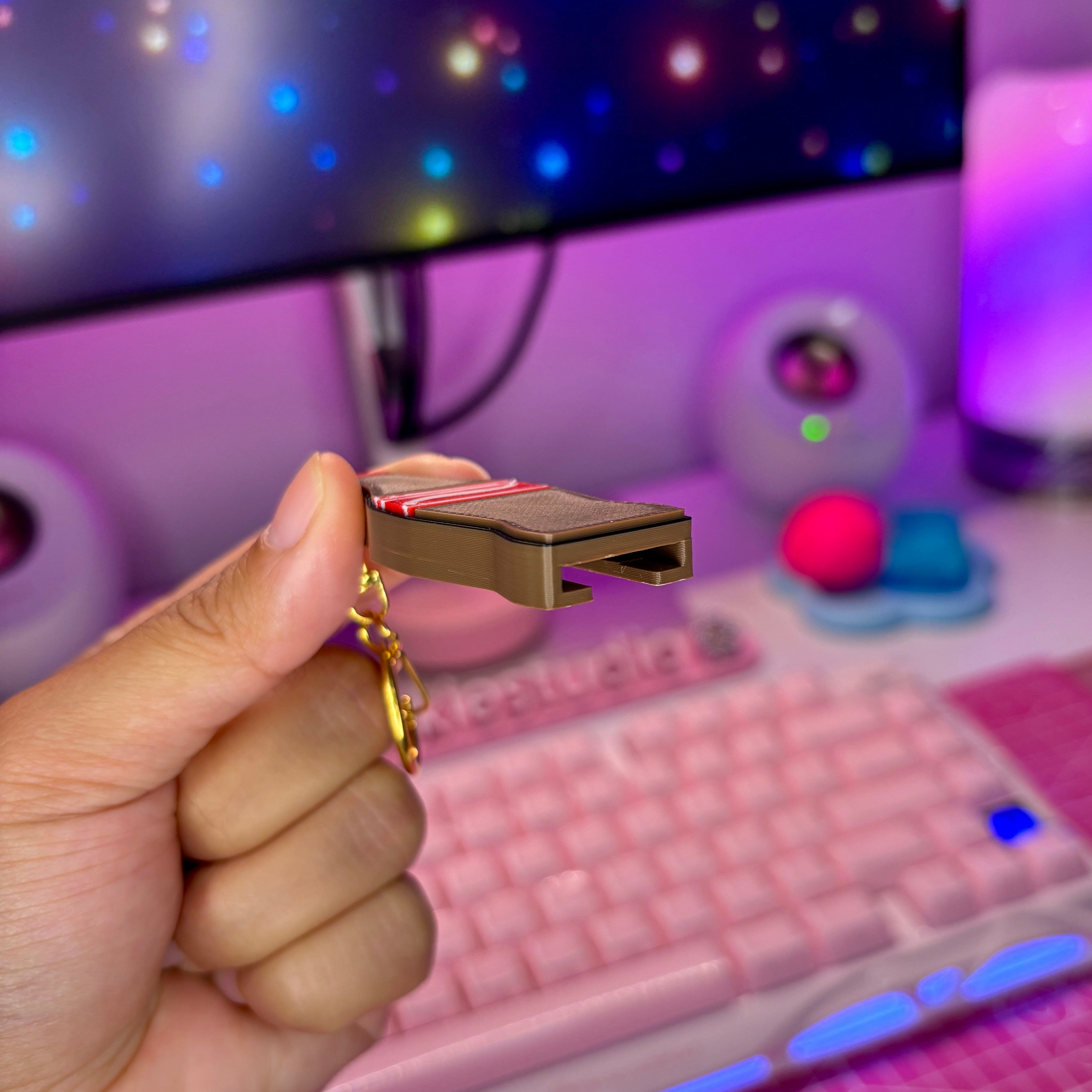 Retro-Futuristic Soda Can Opener Keychain (Classic)