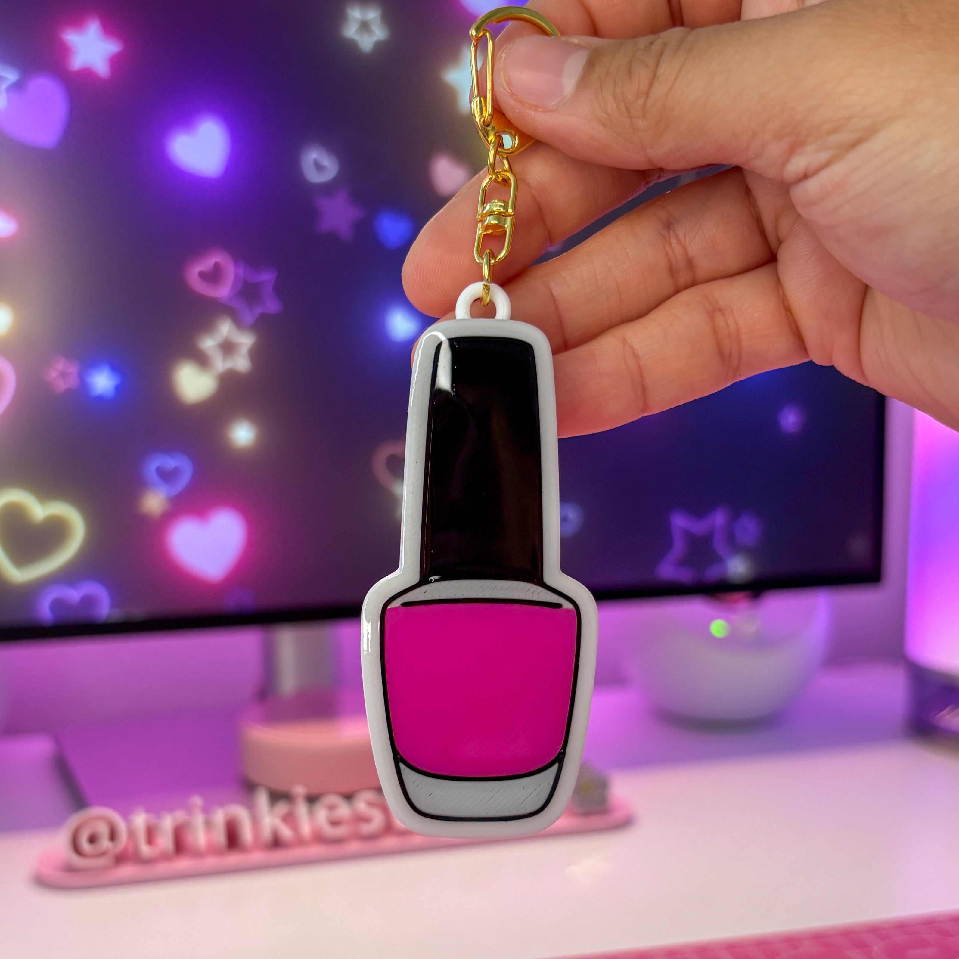 Nail Polish Can Opener Keychain