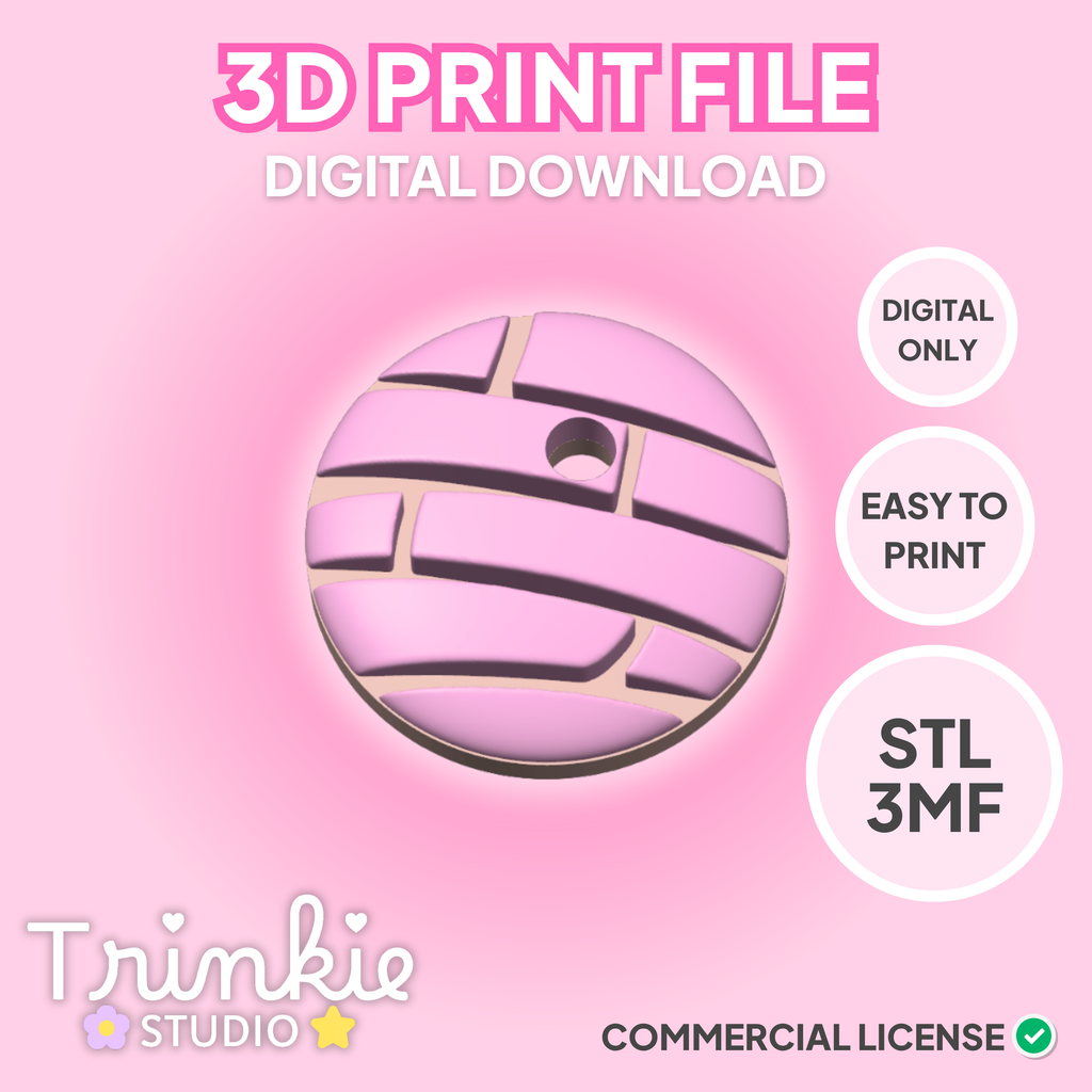 Concha Lid Topper STL File | 3D Print Digital Download (Fits Glass Can Cups)