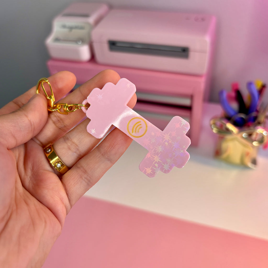 NFC Gym Dumbbell Keychain