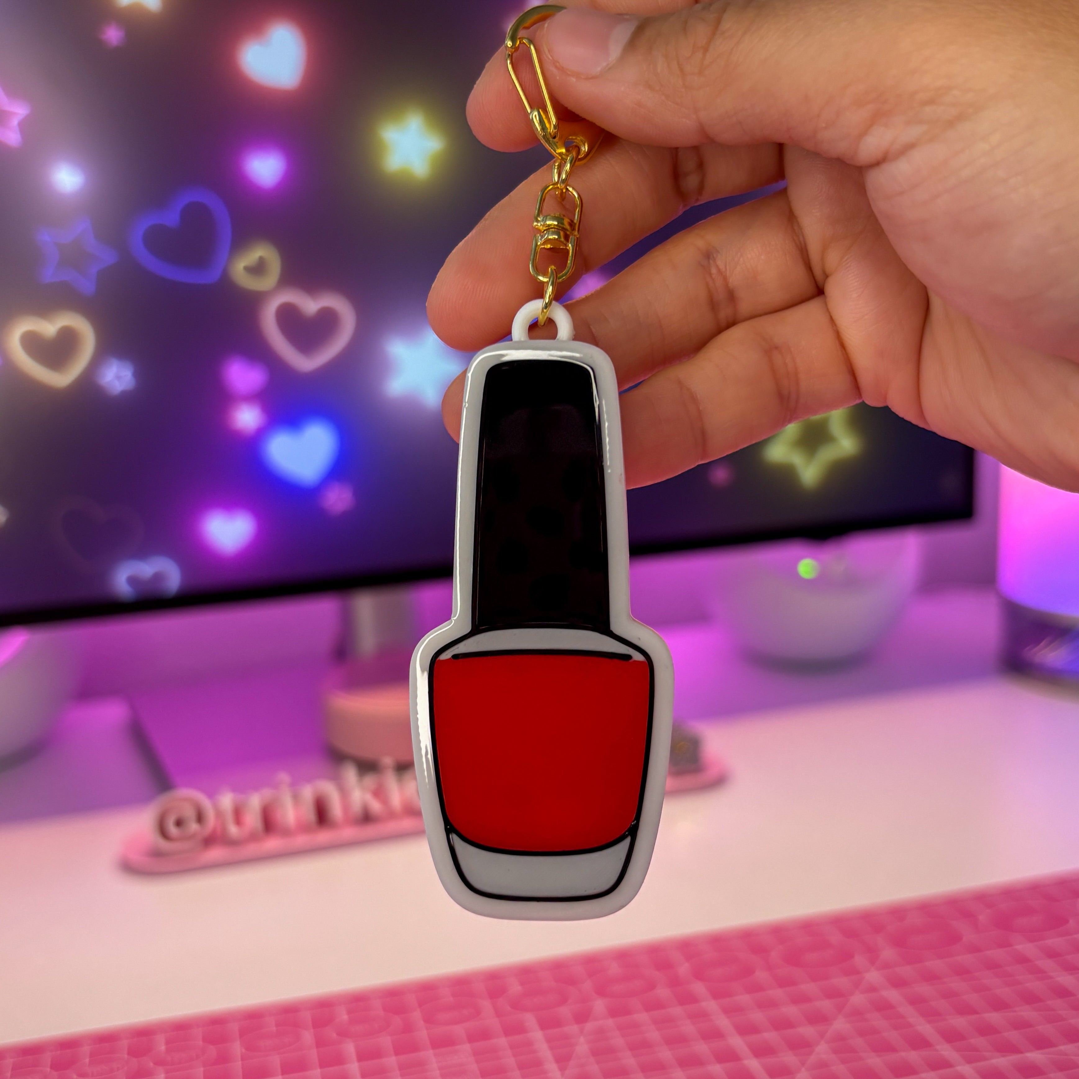 Nail Polish Can Opener Keychain