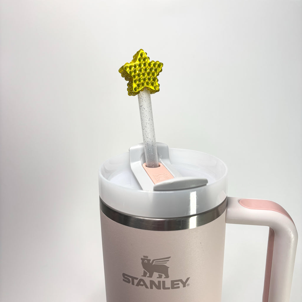 Bedazzled Star Straw Cap