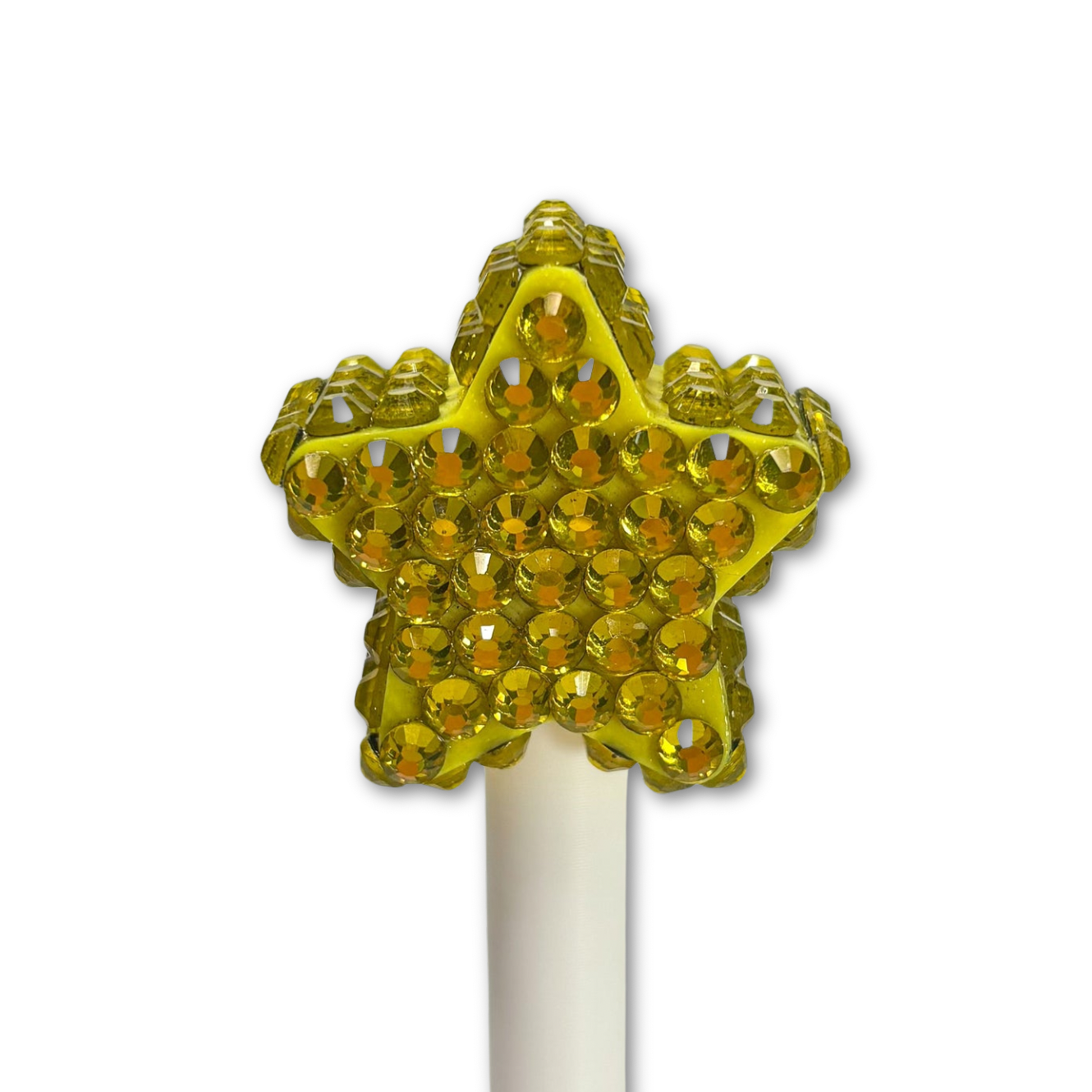 Bedazzled Star Straw Topper Cap