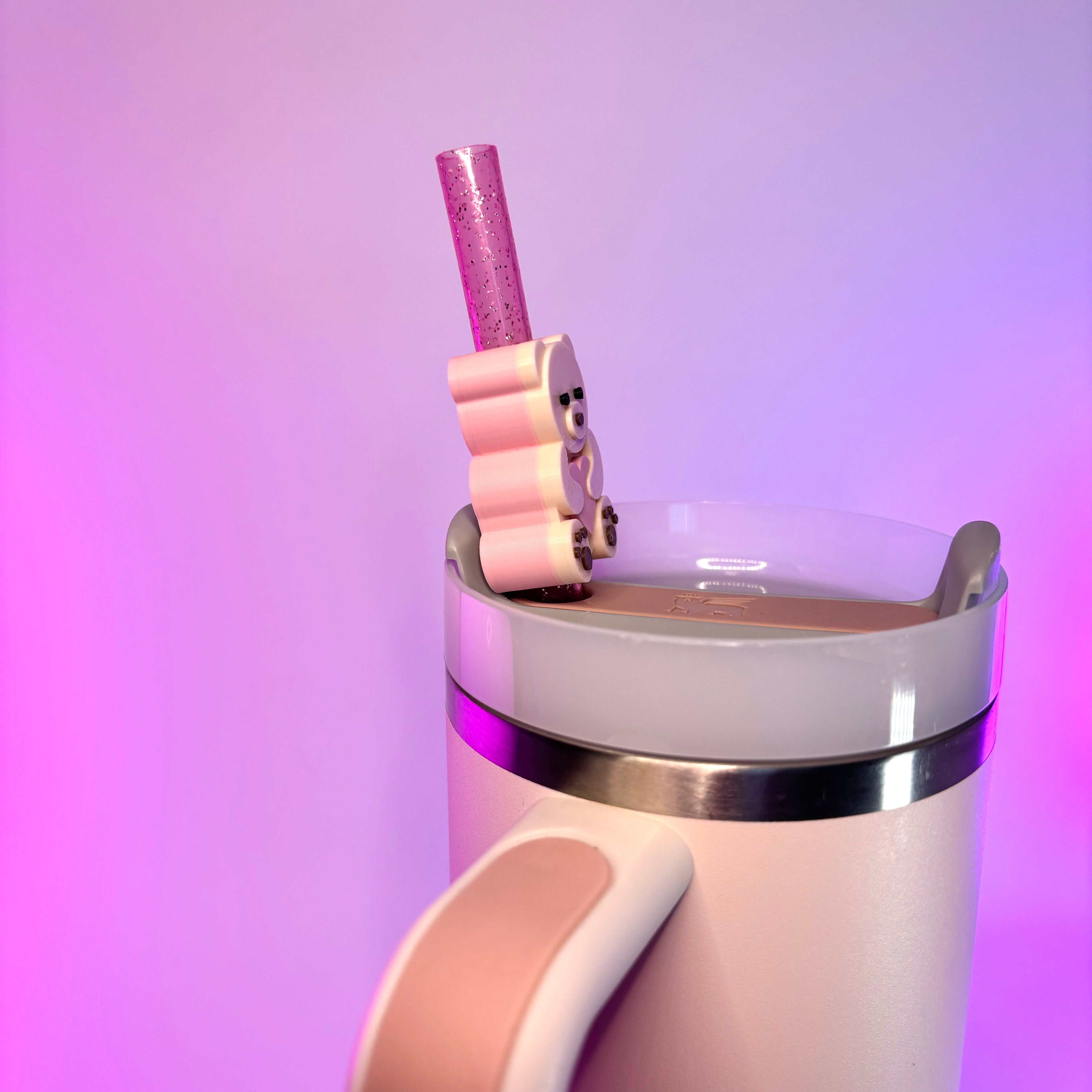 Teddy Bear Straw Topper