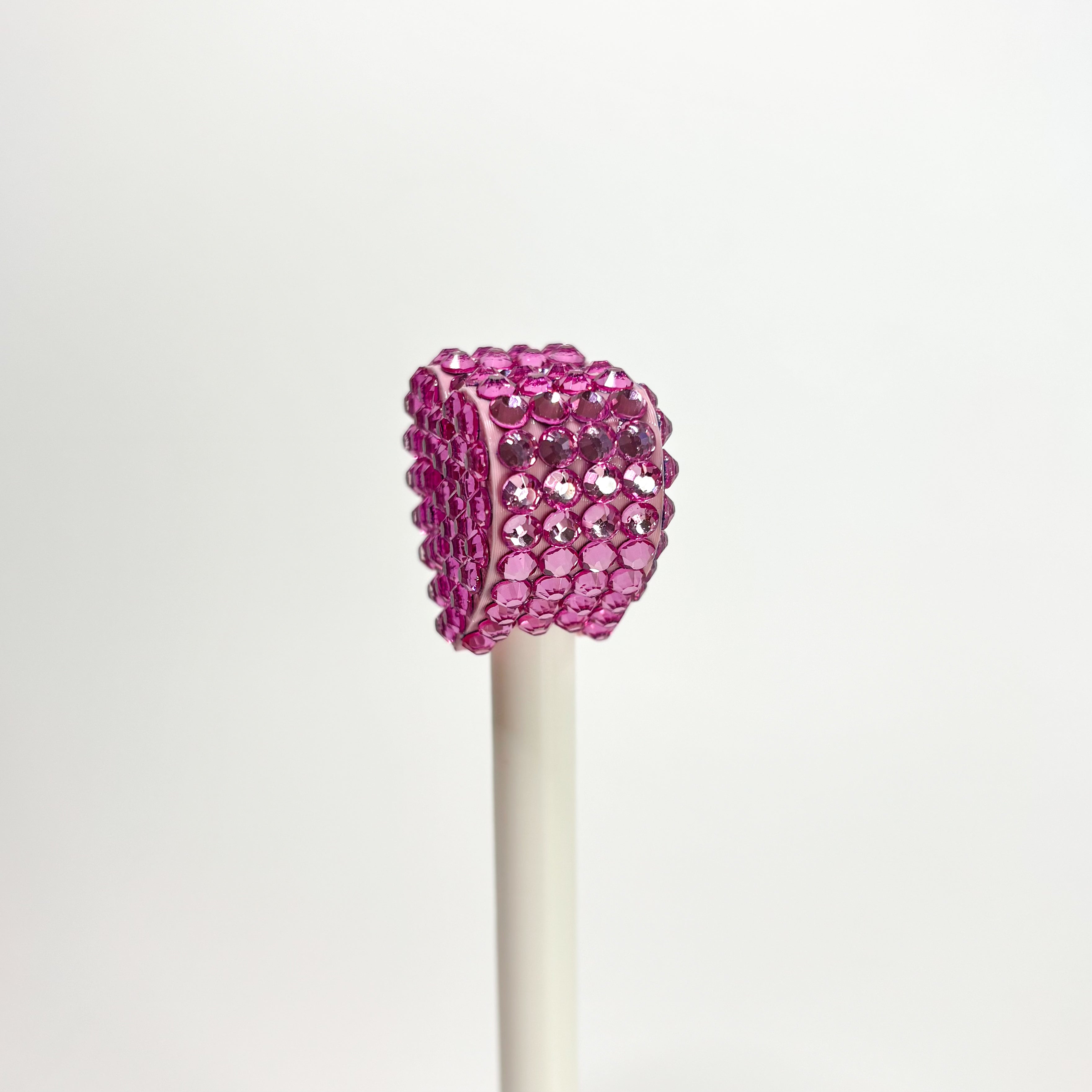 Bedazzled Heart Straw Cap