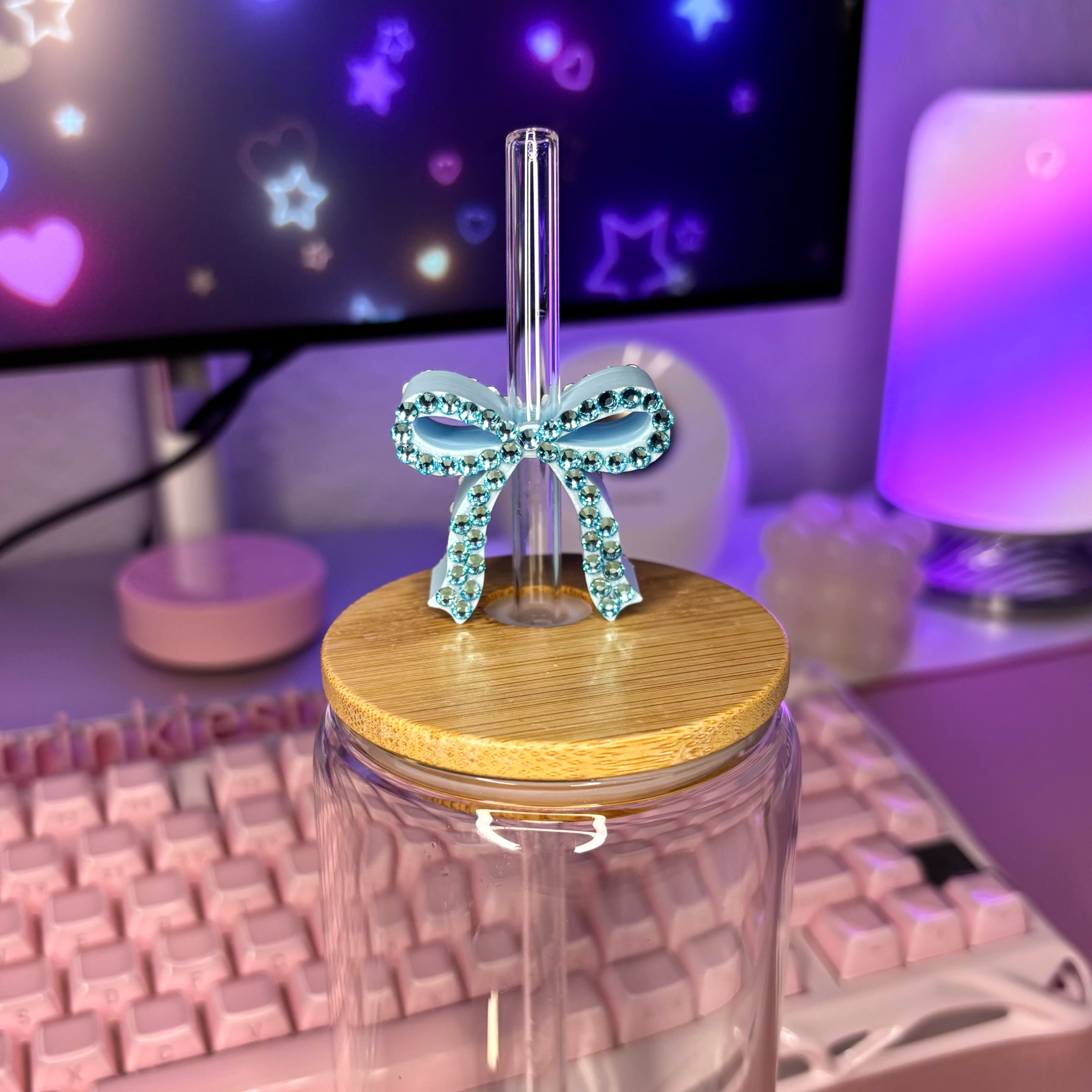 Bow Straw Topper STL File | 3D Print Digital Download