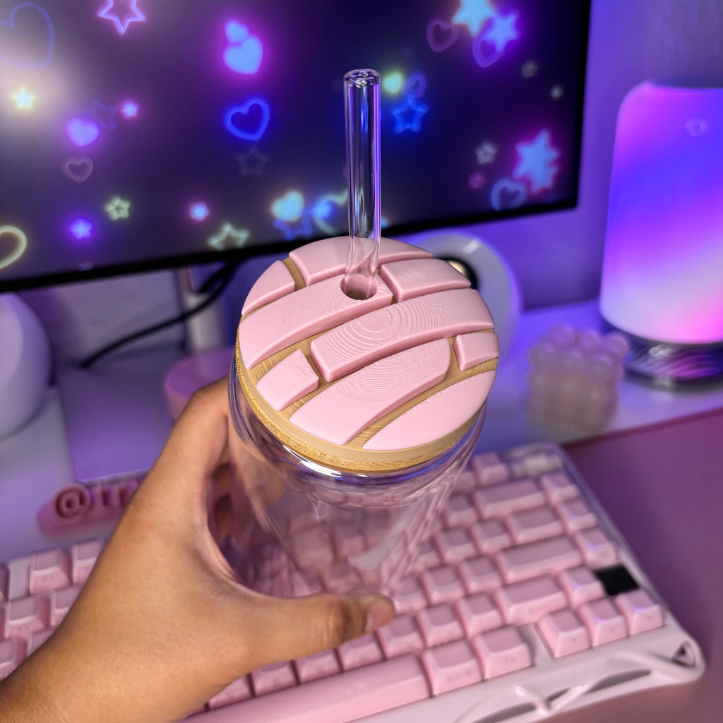 Concha Lid Topper STL File | 3D Print Digital Download (Fits Glass Can Cups)
