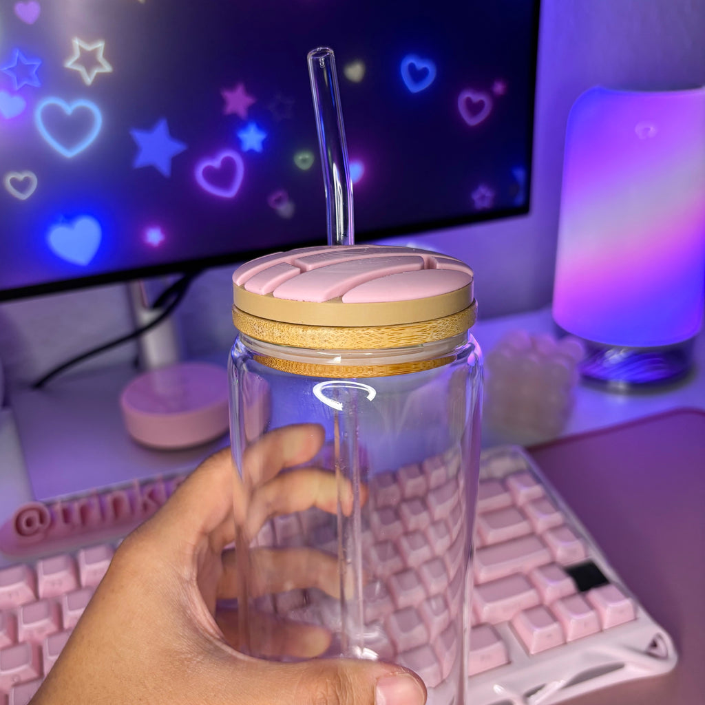 Concha Lid Topper STL File | 3D Print Digital Download (Fits Glass Can Cups)