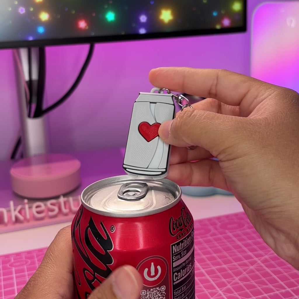 Diet Cola Mini Soda Can Opener Keychain