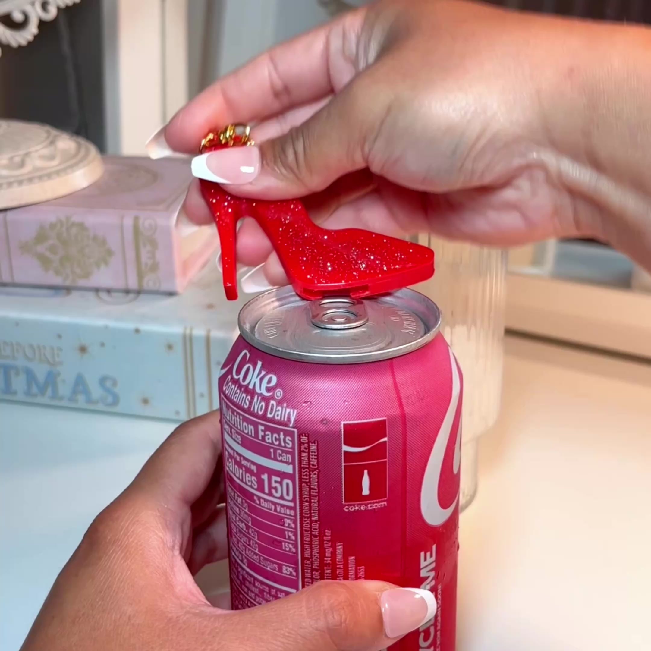 High Heel Soda Can Opener Keychain