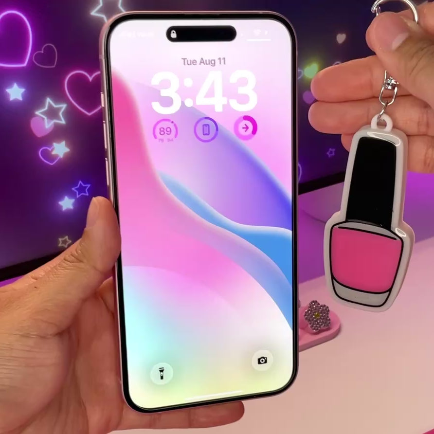 NFC Nail Polish Can Opener Keychain