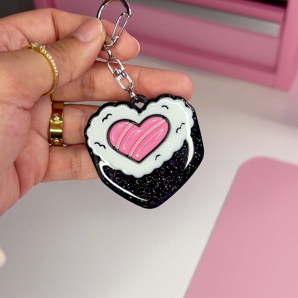 NFC Heart Sushi Keychain