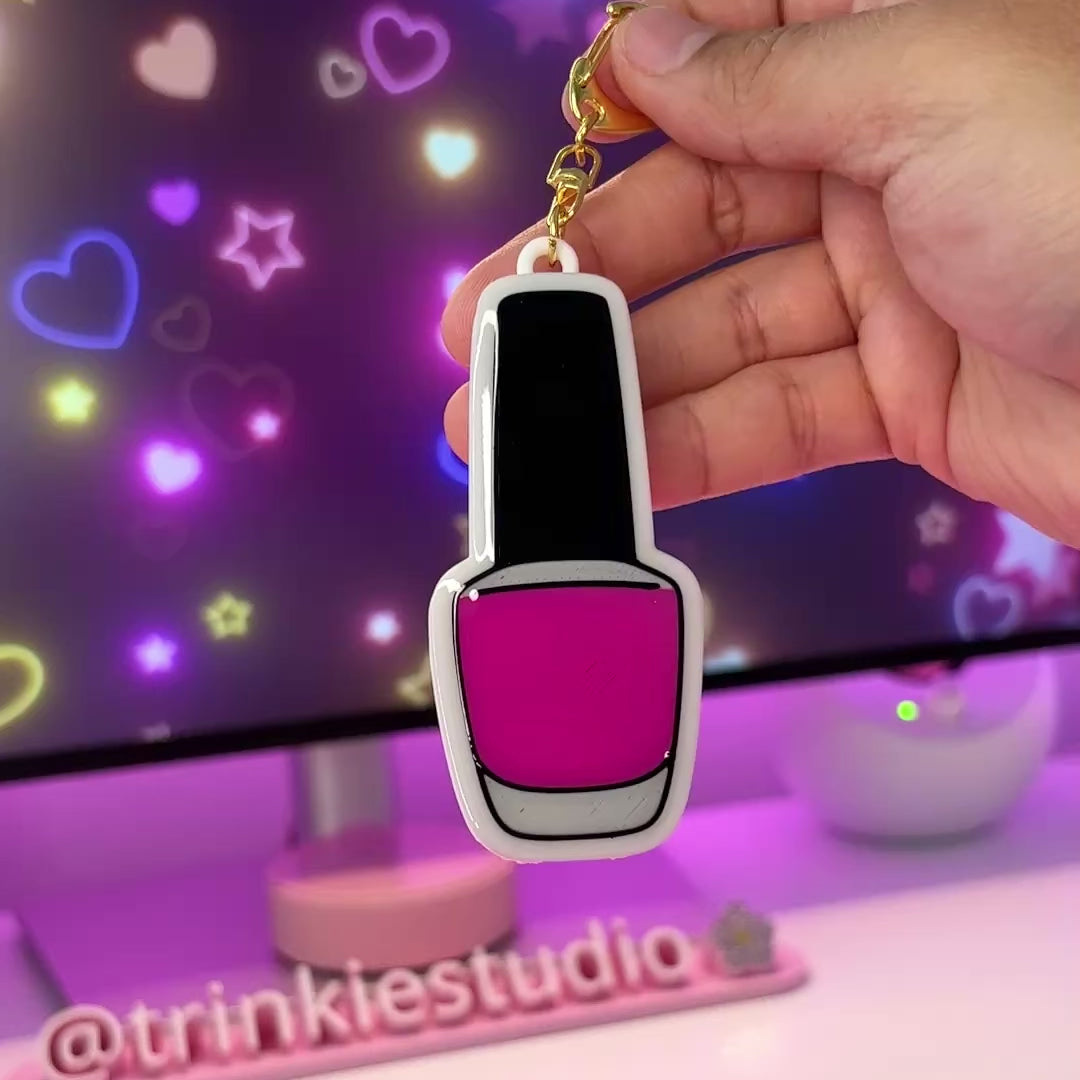 Nail Polish Can Opener Keychain